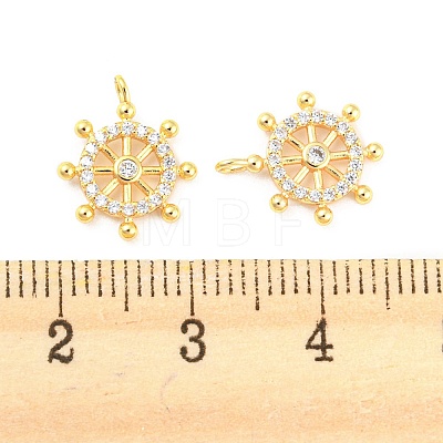 925 Sterling Silver Micro Pave Cubic Zirconia Charms STER-Q190-04G-1