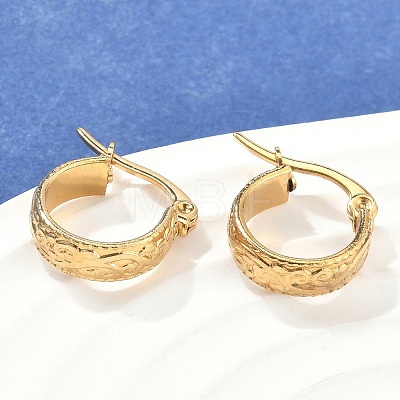 304 Stainless Steel Thick Hoop Earrings EJEW-E158-21G-1