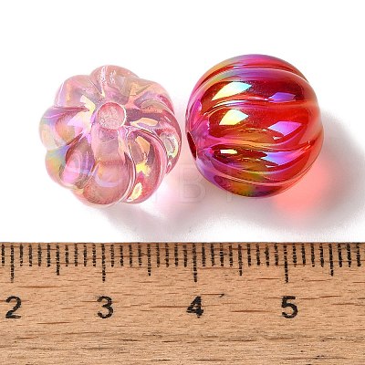 UV Plating Transparent Acrylic Beads OACR-H123-09-1