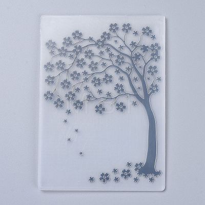 Plastic Embossing Folders X-DIY-P007-B02-1