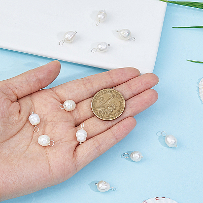 12Pcs Natural Cultured Freshwater Pearl Pendants FIND-FI0001-18A-1