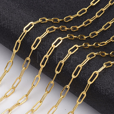 Brass Paperclip Chains CHC-S008-001A-G-1