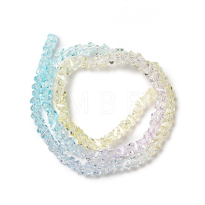 Transparent Glass Bead Strands GLAA-H023-02H-1