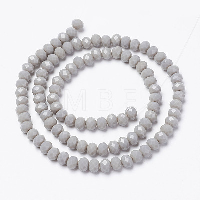 Opaque Solid Color Glass Beads Strands X1-EGLA-A034-P8mm-D10-1