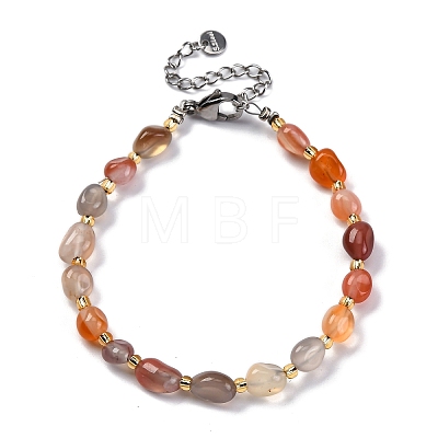 Natural Carnelian Beaded Bracelets for Women G-P563-07P-18-1