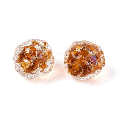 Handmade Foil Glass Beads FOIL-N029-10E-1