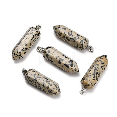 Natural Dalmatian Jasper Pendants GG-CBAA0EE-02P-11-1