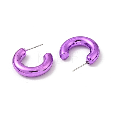 Ring Acrylic Stud Earrings EJEW-P251-36-1