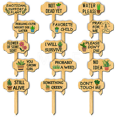 Wood Plant Labels WOOD-WH0500-005-1