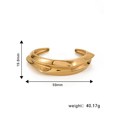 Elegant Stainless Steel Cuff Bangles for Women FG8525-2-1