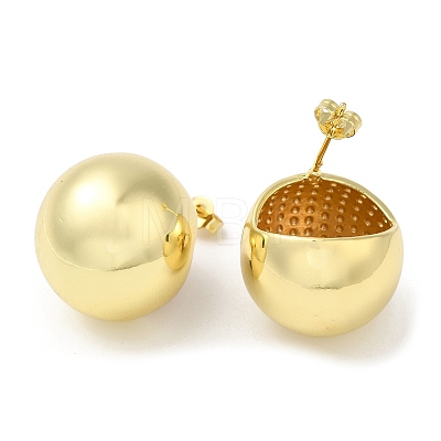 Brass Stud Earrings KK-Z037-01G-1