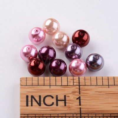 Glass Pearl Bead Sets HY-JP0001-03-M-1