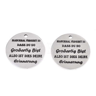 Non-Tarnish 201 Stainless Steel Pendants LS-STAS-T064-38P-8-1