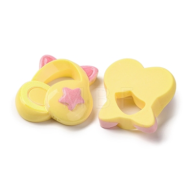 Opaque Music Theme Resin Cabochons LS-CRES-Z010-02C-1