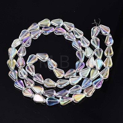 Electroplate Glass Beads Strands EGLA-S188-15-B04-1