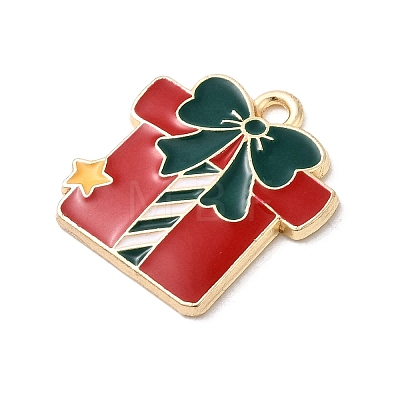 Christmas Alloy Enamel Pendants FIND-H055-17F-G02-1