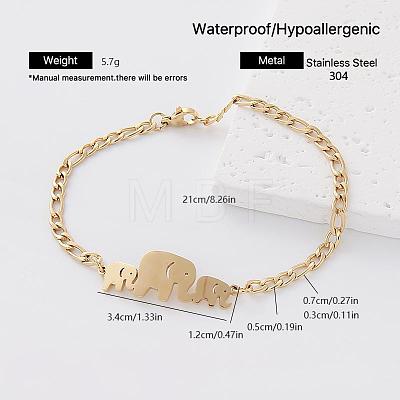 Mother's Day 304 Stainless Steel Link Bracelets for Women AM7429-1-1