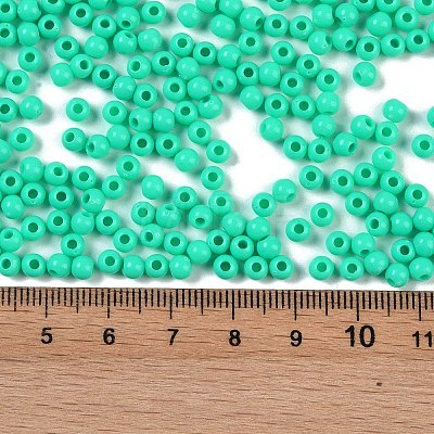 Opaque Acrylic Beads SACR-A007-01A-10-1