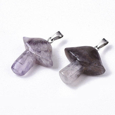 Natural Amethyst Pendants LS-G-R480-02B-1