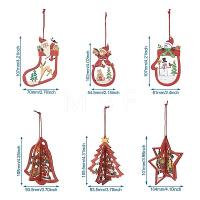 Christmas Wooden Ornaments DIY-TA0002-78-1