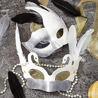 Party Paper Face Masks AJEW-CJ0004-06-1