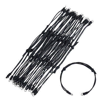 30Pcs Waxed Polyester Cord Bracelets Making AJEW-DC00029-1