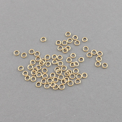 Open Jump Rings Iron Jump Rings IFIN-R189-6x0.7mm-G-1