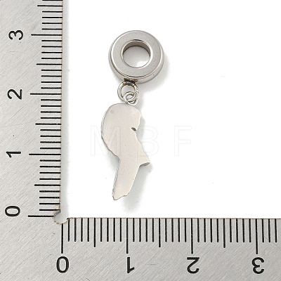 304 Stainless Steel Enamel European Dangle Charms STAS-U005-34P-1