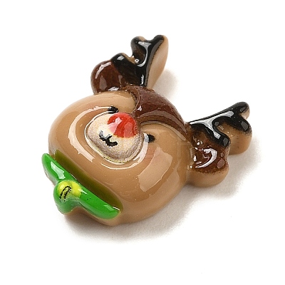 Christmas Opaque Resin Cabochons RESI-R453-01J-1