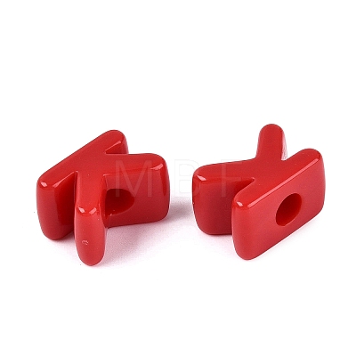 Opaque Acrylic European Beads OACR-M027-01K-01-1