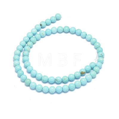 Natural Magnesite Beads Strands G-F604-04-6mm-1