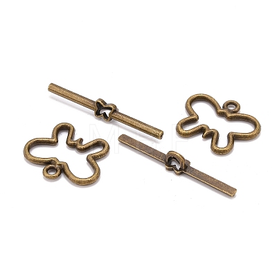 Tibetan Style Alloy Toggle Clasps MLF5111Y-NF-1