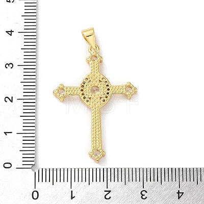 Brass Micro Pave Cubic Zirconia Pendants KK-A212-10A-G-1