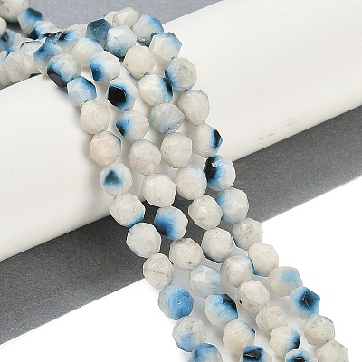 Natural Blue Ice Glacierite Stone Beads Strands G-B092-A01-02-1