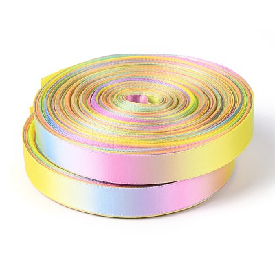 Rainbow Gradient Polyester Ribbon OCOR-G008-01C-1