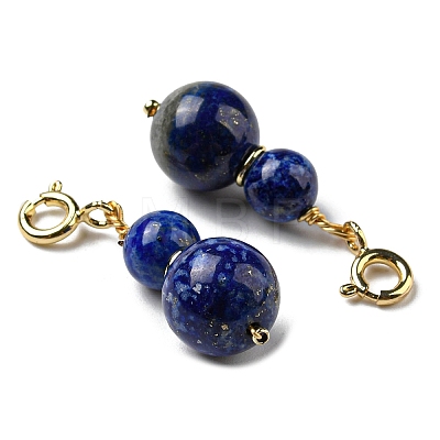Natural Lapis Lazuli Calabash Pendant Decorations G-R489-11G-1