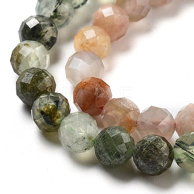 Natural Prehnite/Sunstone/Ruby Zoisite/Labradorite/Rhodonite Beads Strands G-G161-A03-02-1