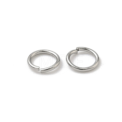 Tarnish Resistant 304 Stainless Steel Open Jump Rings X-STAS-Q186-02-6x0.8mm-1