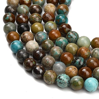 Natural Turquoise Beads Strands G-G475-A05-8mm-1