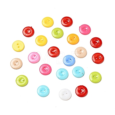 Acrylic Sewing Buttons for Costume Design X-BUTT-E087-B-M-1