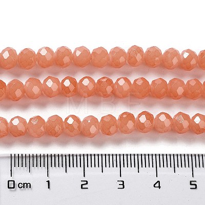 Baking Painted Imitation Jade Glass Bead Strands DGLA-A034-J8MM-A31-1