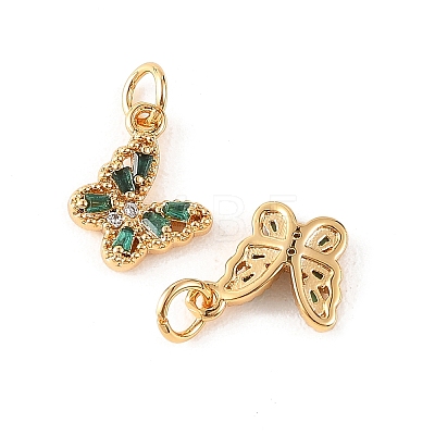 SHEGRACE Brass Micro Pave Cubic Zirconia Charms XGRQ5K456-628G-G-1