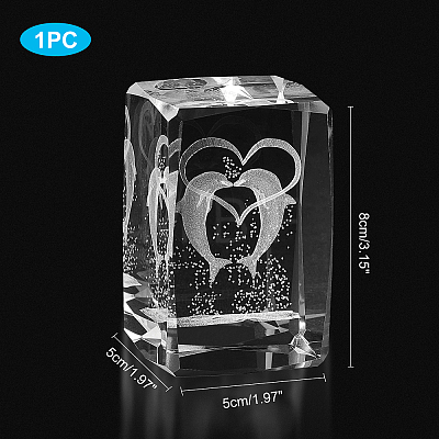 Transparent Glass Display Decorations DJEW-WH0010-41-1