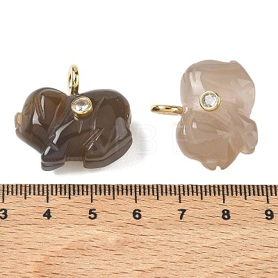 Natural Mixed Stone Carved Pendants GG-CBA105B-03G-1