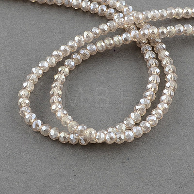 Electroplate Glass Beads Strands EGLA-R048-2mm-33-1