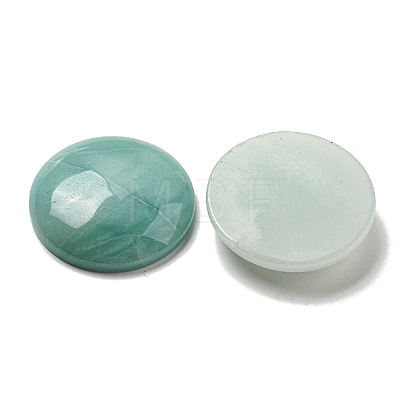 Natural Flower Amazonite Cabochons G-C115-02B-33-1