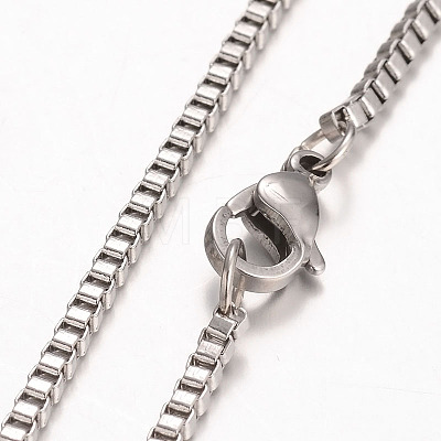 Tarnish Resistant 316 Surgical Stainless Steel Venetian Chains Necklaces NJEW-JN01293-03-1