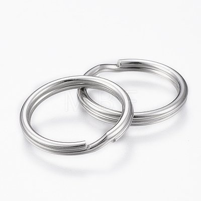 304 Stainless Steel Split Key Rings STAS-P178-1.2x15mm-P-1