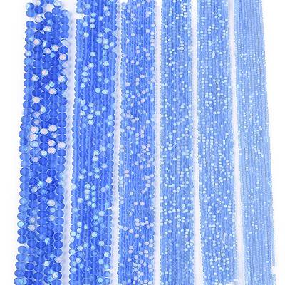 Transparent Glass Beads Strands EGLA-A044-T1mm-MB14-1