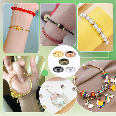 500Pcs 5 Colors Alloy Spacer FIND-PH0038-38-1